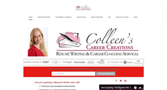 Desktop Screenshot of colleenscareercreations.com